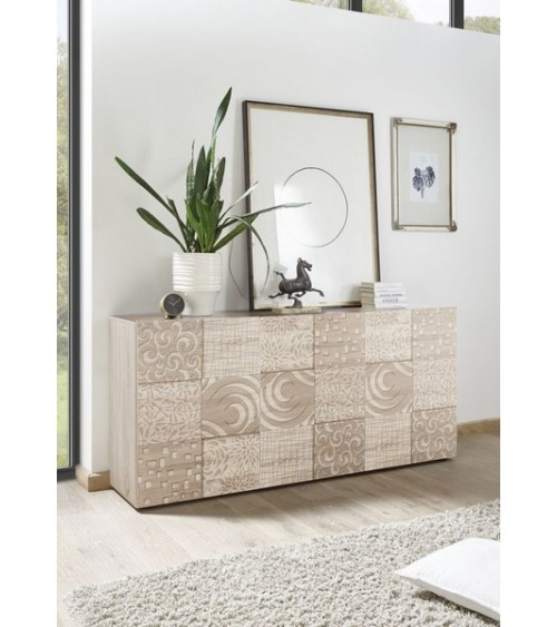 Buffet 3 portes MIREL chêne 181 cm