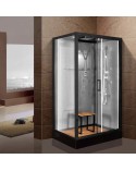 Cabine de douche 120x80*215cm - Helios avec tabouret