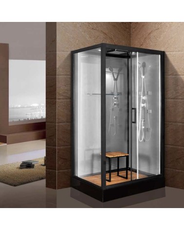 Cabine de douche 120x80*215cm - Helios avec tabouret