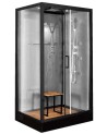 Cabine de douche 120x80*215cm - Helios avec tabouret