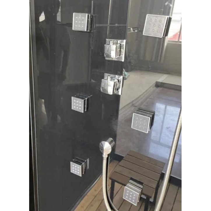 Cabine de douche 120x80*215cm - Helios avec tabouret