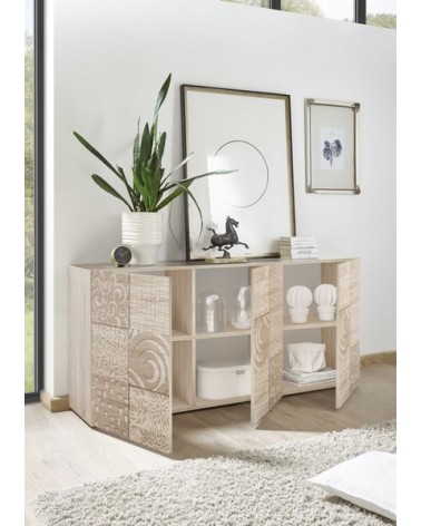 Buffet 3 portes MIREL chêne 181 cm