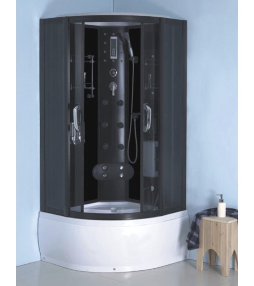 Cabine de douche hydromassante 100cm - Bulleo