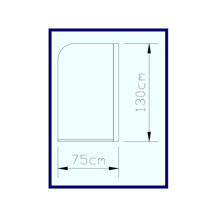 Pare baignoire ADOR 75x130 cm
