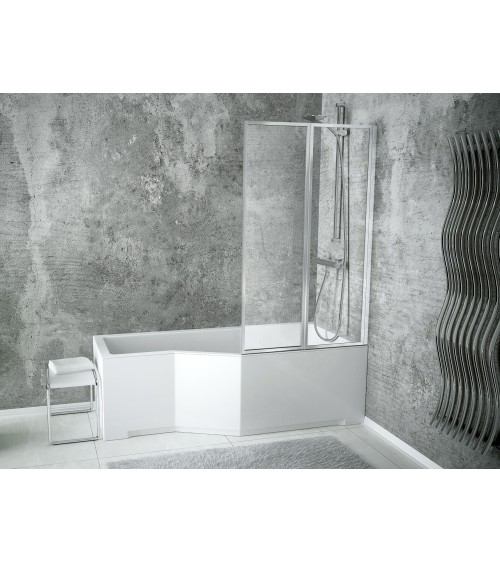 Pare baignoire CATRIX II - 2 volets 80,5x140 cm