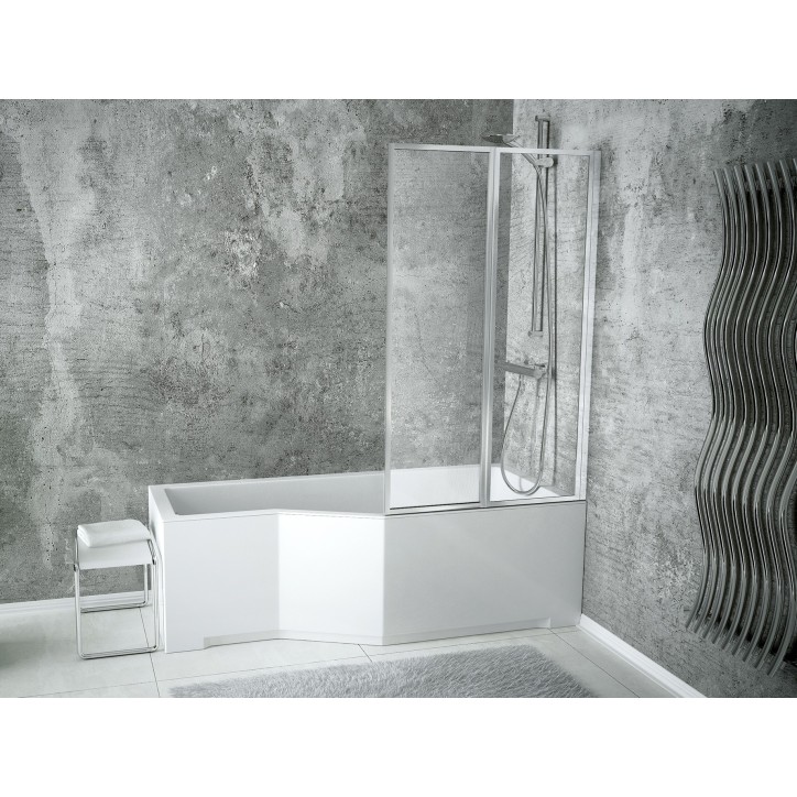 Pare baignoire CATRIX II - 2 volets 80,5x140 cm
