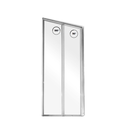 Pare baignoire CATRIX II - 2 volets 80,5x140 cm