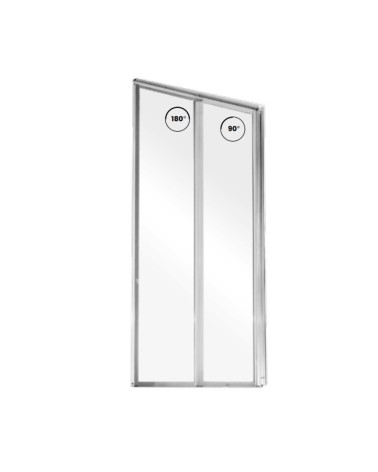 Pare baignoire CATRIX II - 2 volets 80,5x140 cm