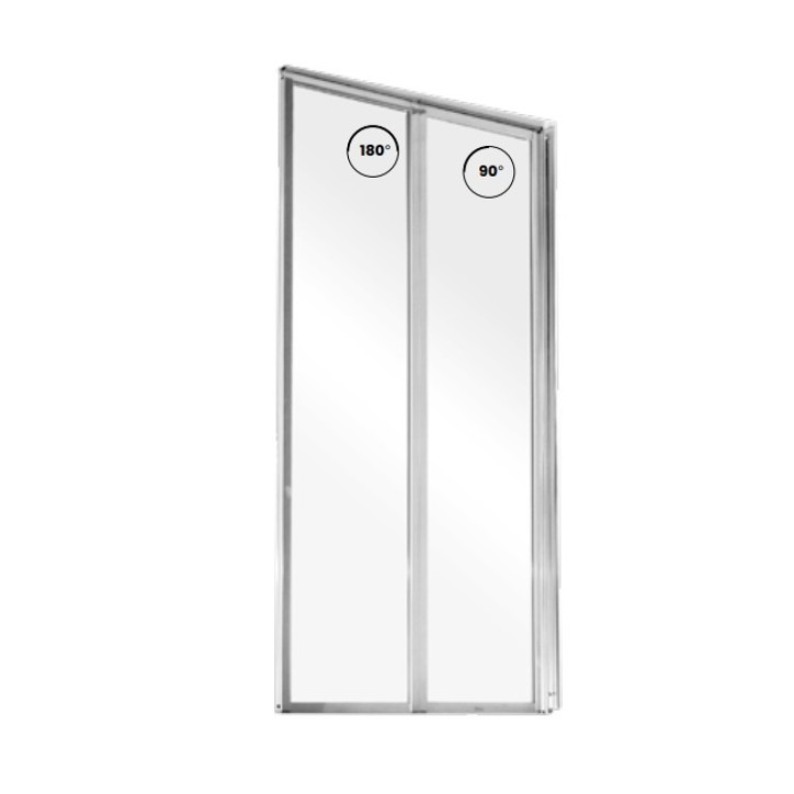 Pare baignoire CATRIX II - 2 volets 80,5x140 cm