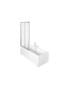 Pare baignoire CATRIX II - 2 volets 80,5x140 cm