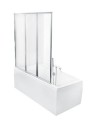 Pare baignoire CATRIX II - 3 volets 140x130cm