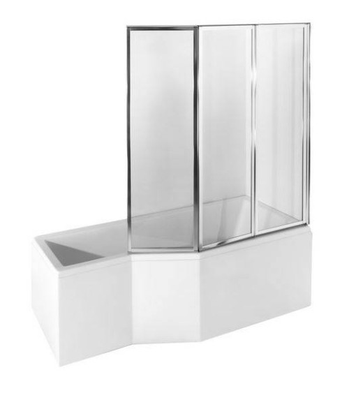 Pare baignoire CATRIX II - 3 volets 140x130cm