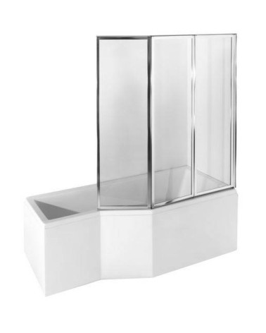 Pare baignoire CATRIX II - 3 volets 140x130cm