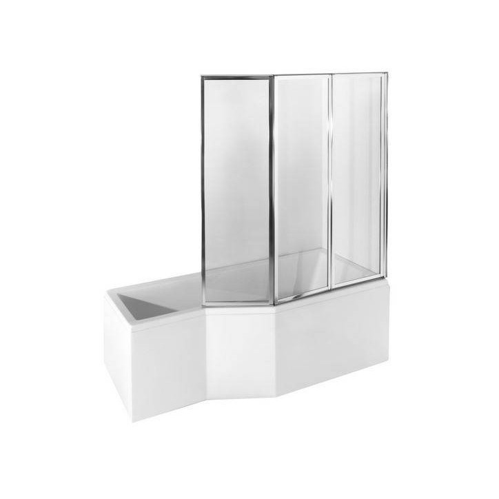 Pare baignoire CATRIX II - 3 volets 140x130cm