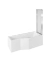 Pare baignoire CATRIX II - 3 volets 140x130cm