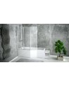Pare baignoire CATRIX II - 3 volets 140x130cm