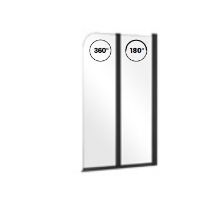 Pare baignoire PRIME- 2 volets 90 x 140 cm