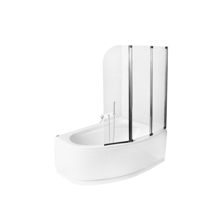 Pare-baignoire Ambition 3 123,5 x 139 cm