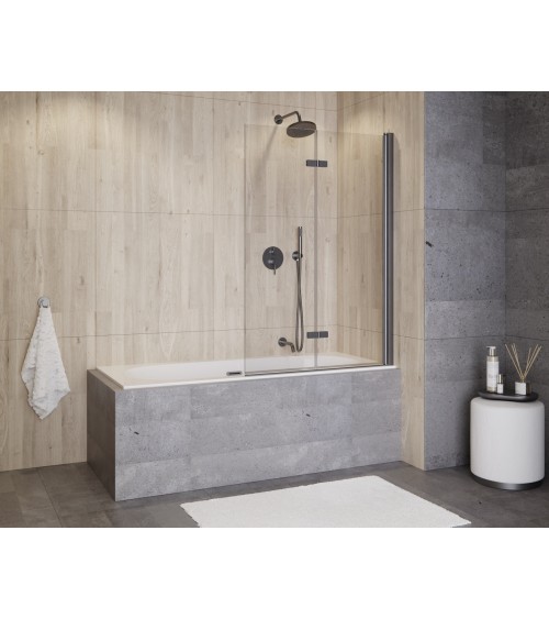 Pare-baignoire Lumix Gun Metal 100x145cm