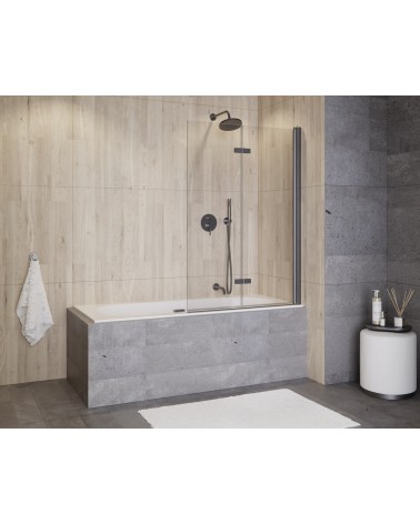 Pare-baignoire Lumix Gun Metal 100x145cm