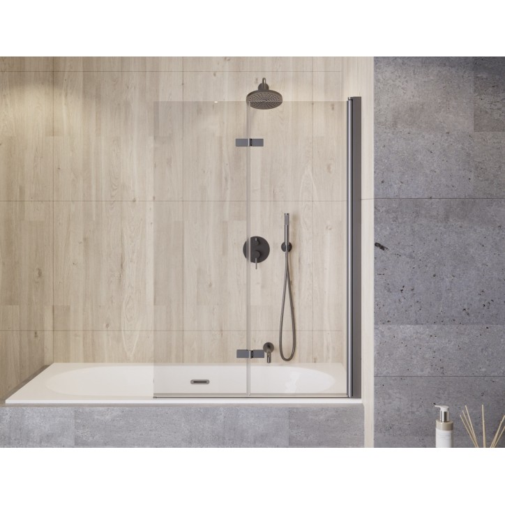 Pare-baignoire Lumix Gun Metal 100x145cm