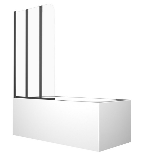 Pare-baignoire Prime Black 3 120x140cm