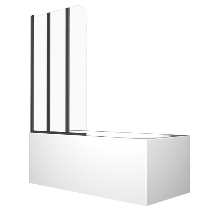 Pare-baignoire Prime Black 3 120x140cm