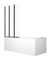 Pare-baignoire Prime Black 3 120x140cm