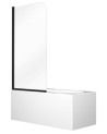 Pare-baignoire Prime Black 1 70x140cm