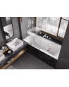 Pare-baignoire Easy Slide Chrome 100x150cm