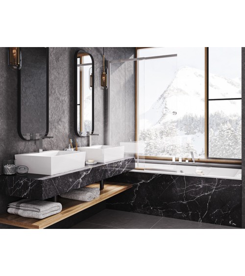 Pare-baignoire Easy Slide Chrome 100x150cm