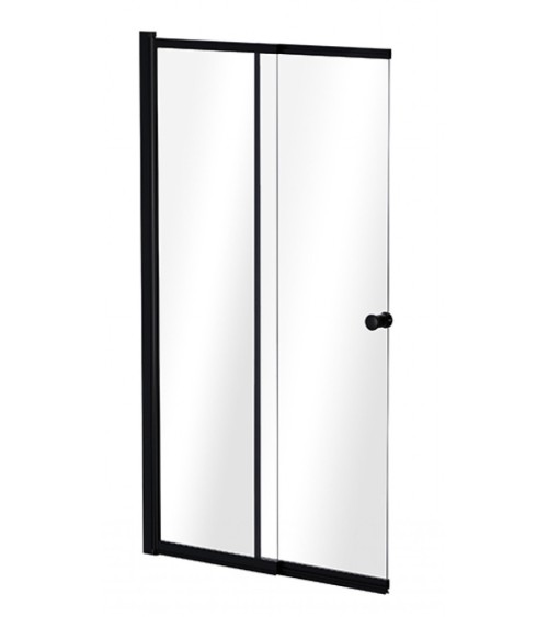 Pare-baignoire Easy slide black 100x150cm