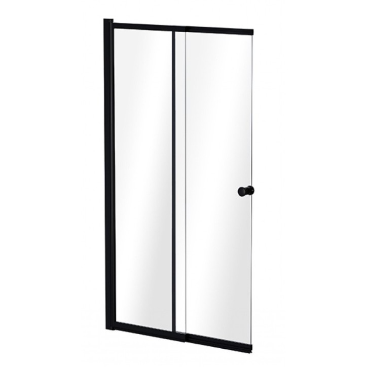 Pare-baignoire Easy slide black 100x150cm