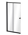 Pare-baignoire Easy slide black 100x150cm