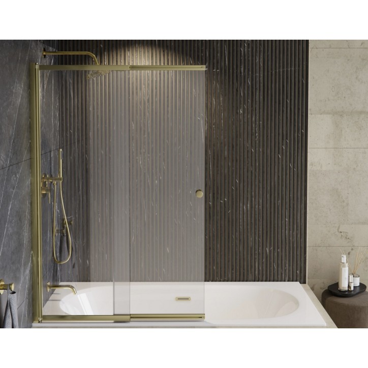 Pare-baignoire Easy Slide Gold 100*150H