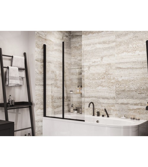 Pare-baignoire Prime black 2 90x140cm