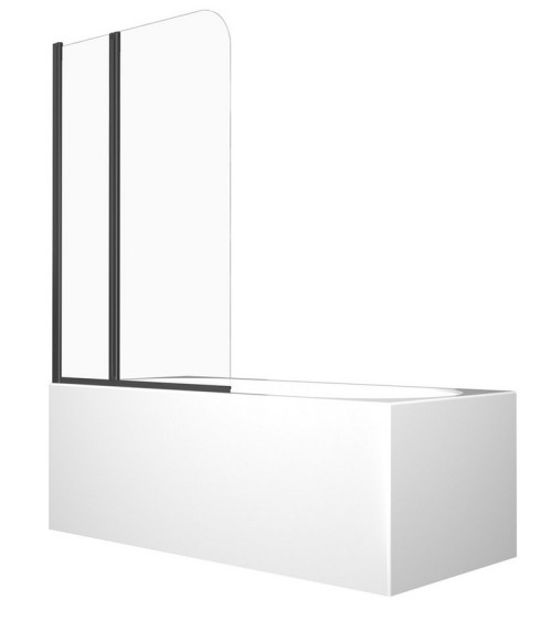 Pare-baignoire Prime black 2 90x140cm