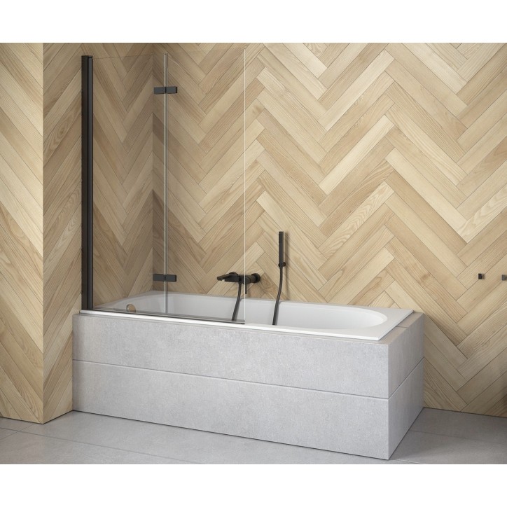 Pare-baignoire Lumix Black 100x145cm