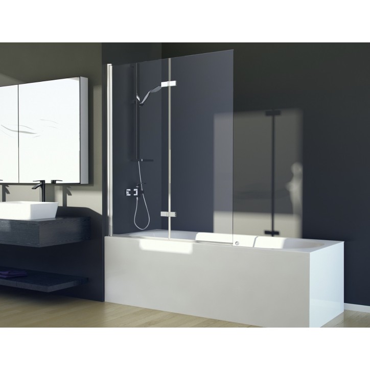 Pare-baignoire Lumix Chrome 100x145cm