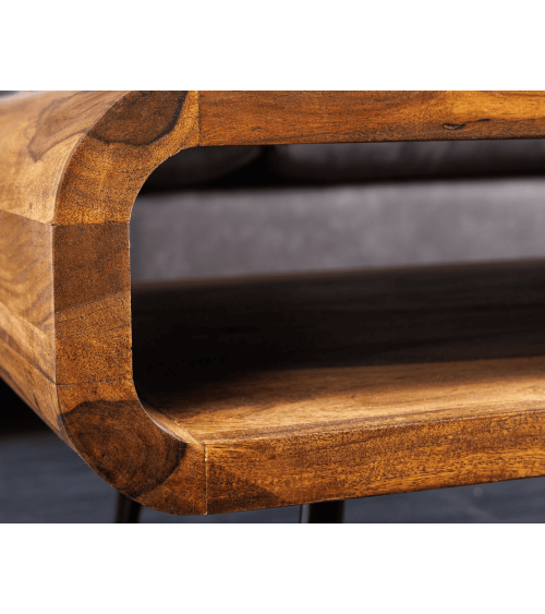 Table basse ALPHA 90 cm finition pierre