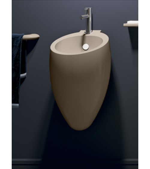 Vasque totem suspendu EGG cappuccino