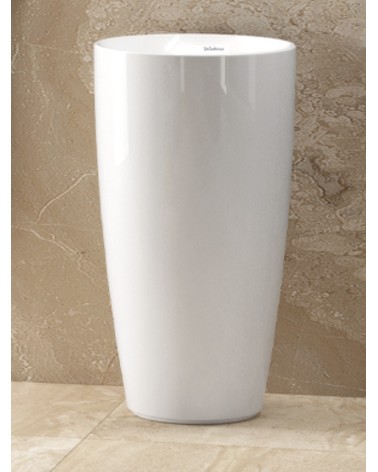 Vasque totem TWO COMPACT KOBE blanc sortie latérale