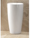 Vasque totem TWO COMPACT KOBE blanc sortie latérale