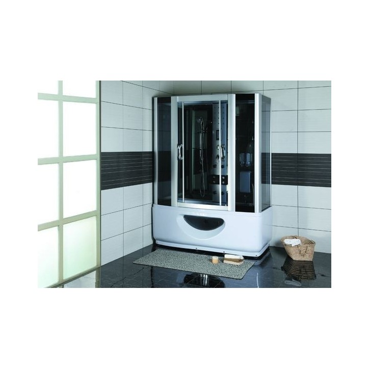 Combiné baignoire-douche SARA hammam et balnéo 145x85x220 cm