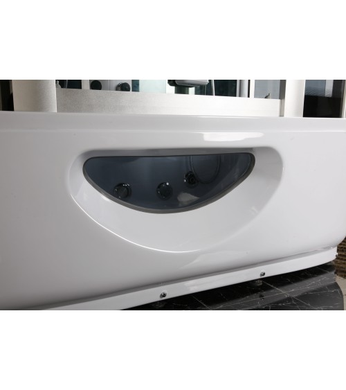 Combiné baignoire-douche SARA hammam et balnéo 145x85x220 cm