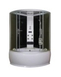 Combiné baignoire-douche HABANA 130x130x228 cm NOIR