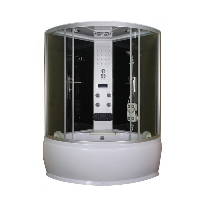 Combiné baignoire-douche HABANA 130x130x228 cm NOIR Combiné baignoire-douche HABANA 130x130x228 cm NOIR