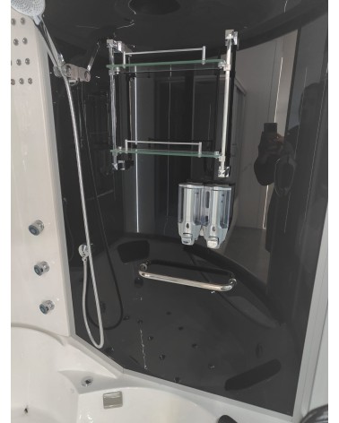 Combiné Baignoire Douche balnéo FLURY 155*155*220 cm