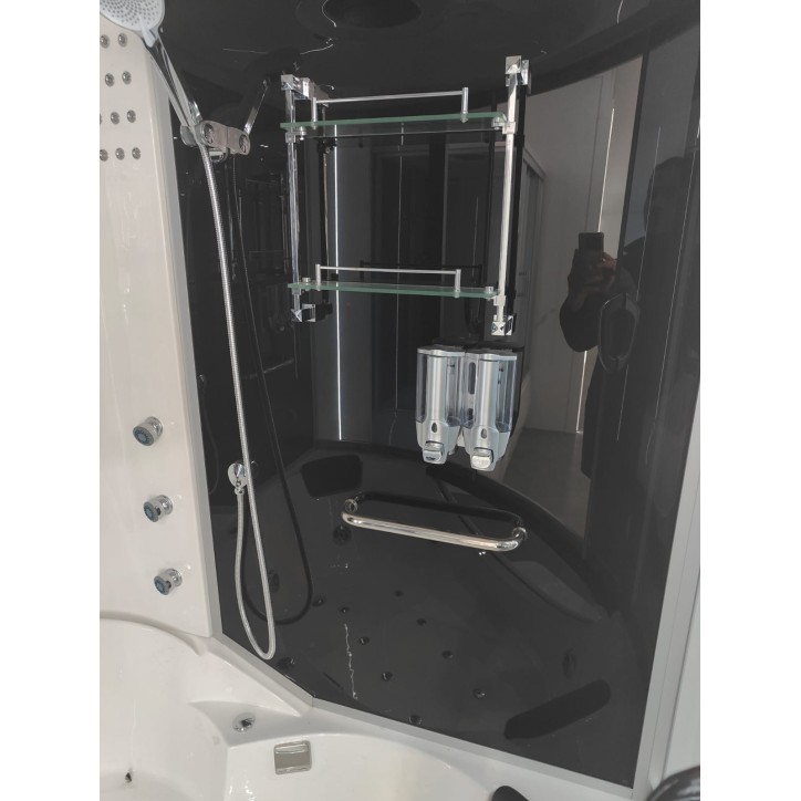 Combiné Baignoire Douche balnéo FLURY 155*155*220 cm