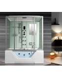 Combiné Baignoire Douche balnéo 120x170 x220 cm - Senhora